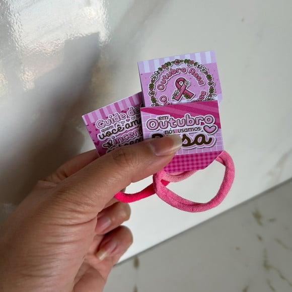Lembrancinhas Mimos Outubro Rosa Tag + Xuxinha Mimos