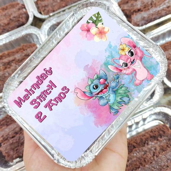 Marmitinha Stitch e Angel Personalizada - 200g