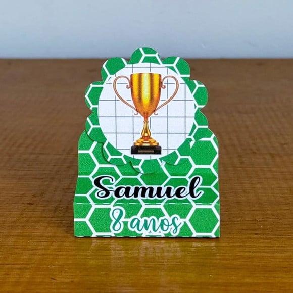 Porta Bis Duplo Personalizado Futebol Lembrancinha Festa