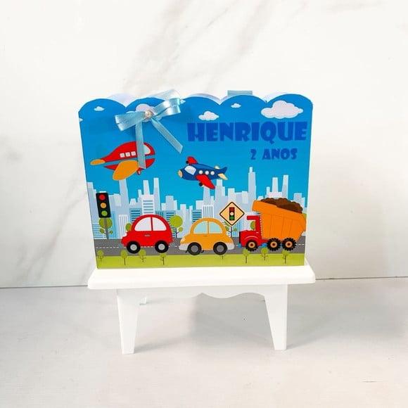 Sacolinha Personalizada Carrinhos