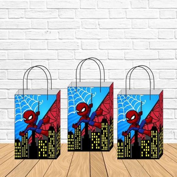 Sacolinha P Vertical Personalizada Homem Aranha Lembrancinha
