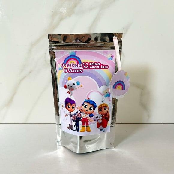 Saquinho Metalizado Personalizado Vera e o Reino do Arco m