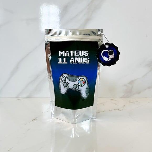 Saquinho Metalizado Personalizado Vídeo Game m