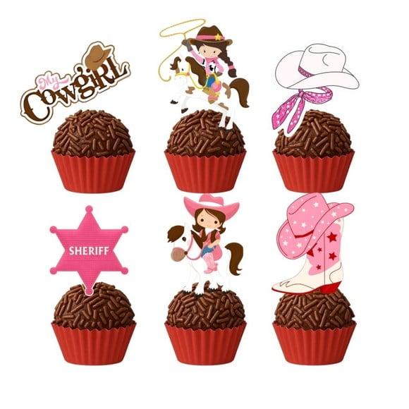 Topper Docinho Boiadeira Cowgirls - 4cm