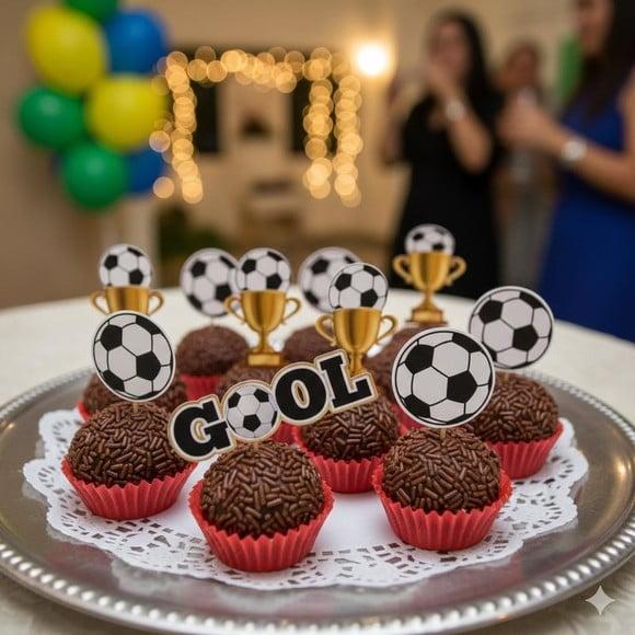 Topper Docinho Futebol - 4cm