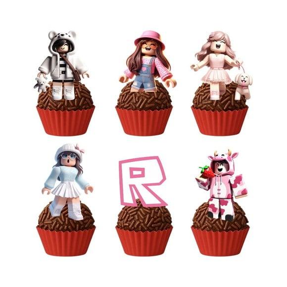 Topper Docinho Roblox Menina- 4cm
