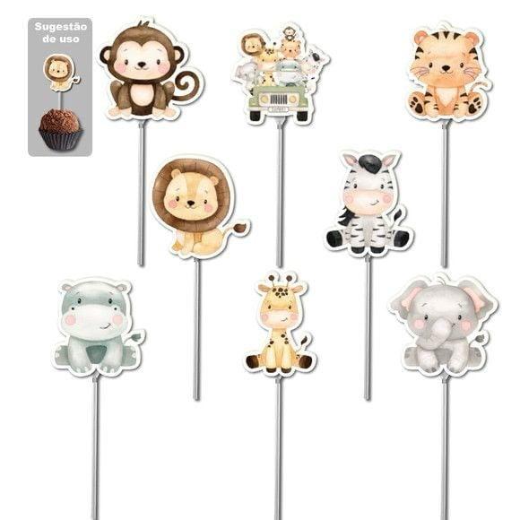 Topper Docinho Safari- 4cm