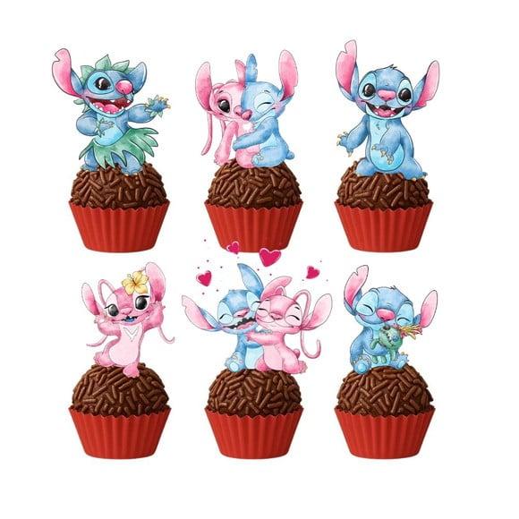 Topper Docinho Stitch e Angel- 4cm