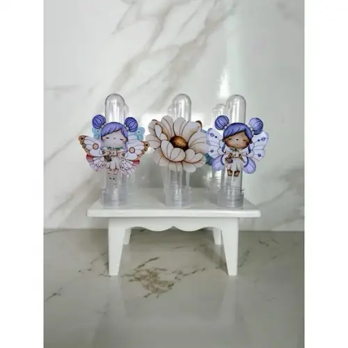 Aplique 8cm para Tubetes Jardim- (para Tubete 13cm)