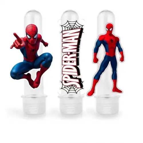 Aplique 8cm para Tubetes Homem Aranha p/ Tubete de 13cm