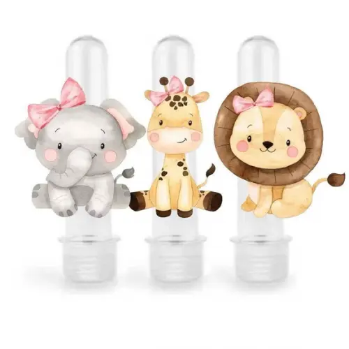 Aplique 8cm para Tubetes Safari Menina (para Tubete de 13cm)