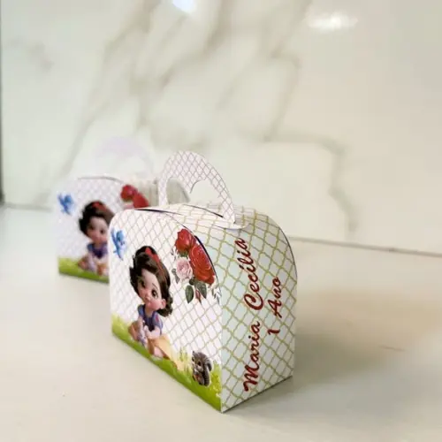 Caixa Maletinha Round Branca de Neve Baby
