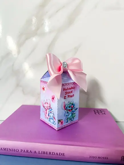 Caixa Milk 3d Stitch e Angel