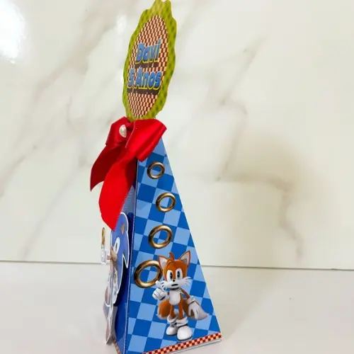 Caixa Pirâmide 3d Sonic