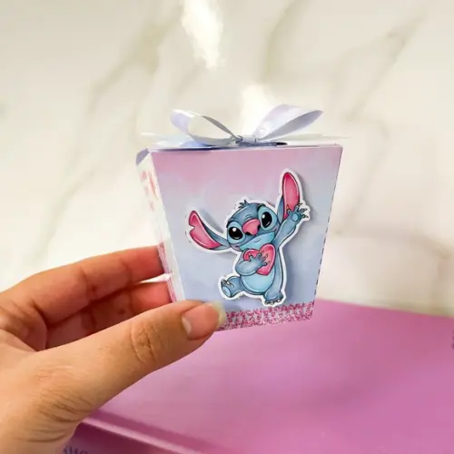 Caixa Sushi 3d Stitch e Angel