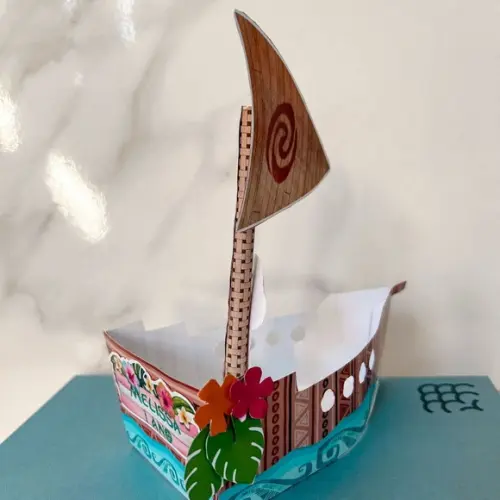 Centro de Mesa Barco Moana Baby ou Jovem