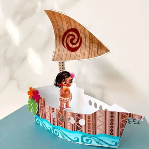 Centro de Mesa Barco Moana Baby ou Jovem