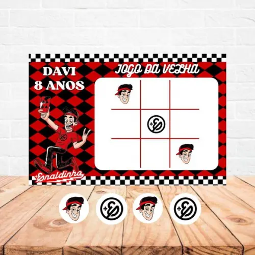 Jogo da Velha - Lembrancinha Enaldinho