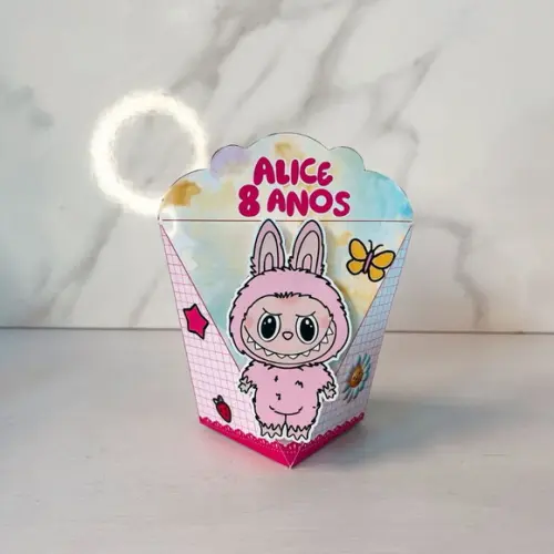 Kit 20 Caixas Lembrancinhas Personalizadas Labubu