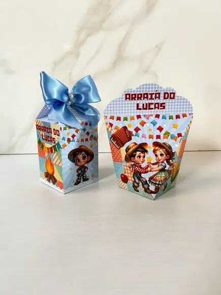 Kit 20 Personalizados Festa Junina Arraial Charraiá Menino