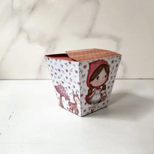 Kit 25 Caixas Personalizadas Chapeuzinho Vermelho Básicas
