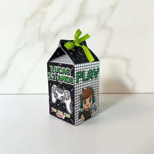 Kit 25 Caixas Personalizadas Gamer Menino Básicas