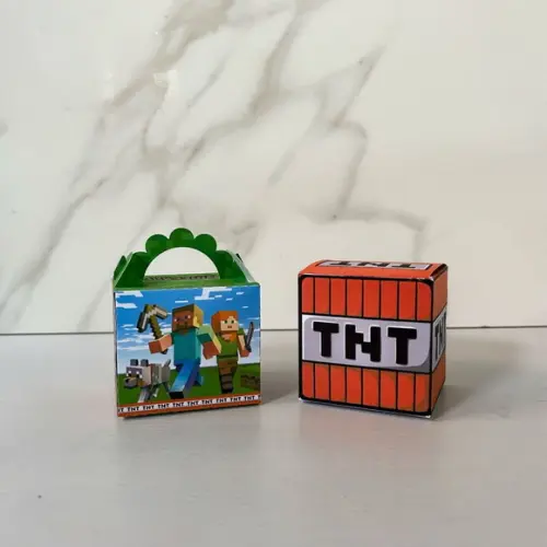 Kit 25 Caixas Personalizadas Minecraft Básicas
