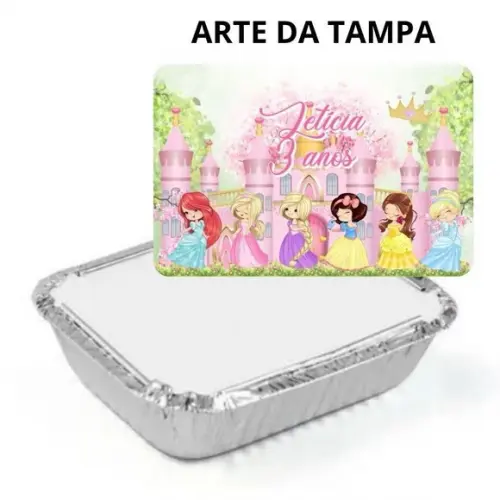 Marmitinha Princesas Cute Personalizada 220g