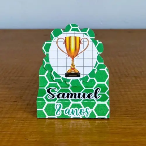 Porta Bis Duplo Personalizado Futebol Lembrancinha Festa