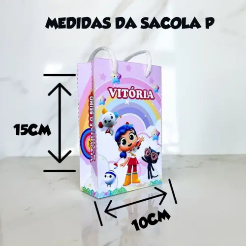 Sacolinha P Vertical Personalizada Homem Aranha Lembrancinha