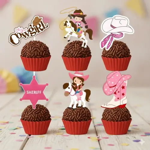 Topper Docinho Boiadeira Cowgirls - 4cm