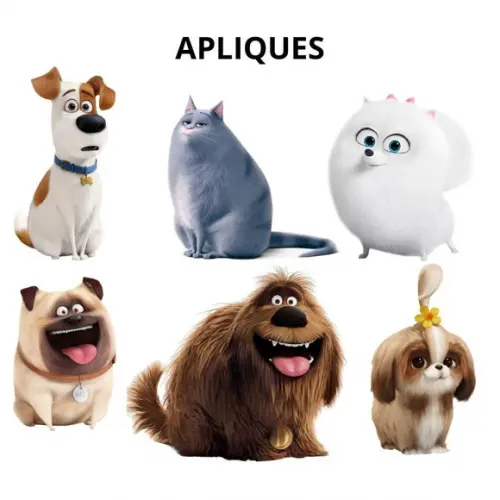 Topper Docinho Pets a Vida Secreta dos Bichos- 4cm