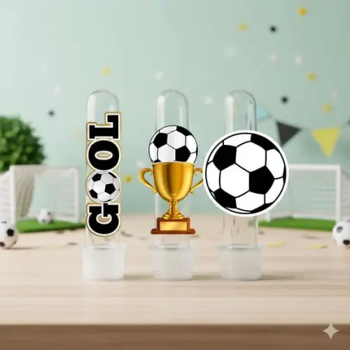 Aplique 8cm para Tubetes Futebol- (para Tubete 13cm)