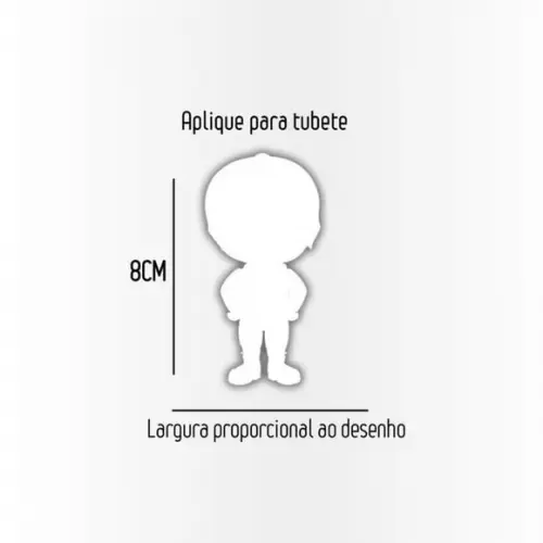 Aplique 8cm para Tubetes Futebol- (para Tubete 13cm)