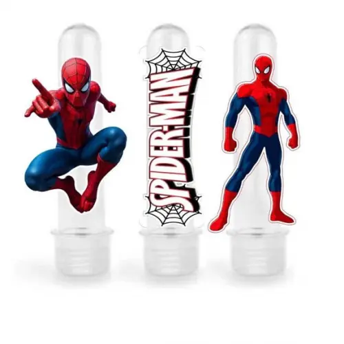 Aplique 8cm para Tubetes Homem Aranha p/ Tubete de 13cm