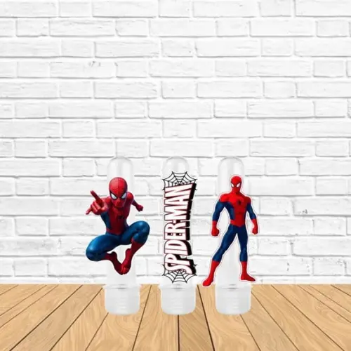 Aplique 8cm para Tubetes Homem Aranha p/ Tubete de 13cm