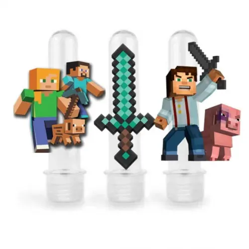 Aplique 8cm para Tubetes Minecraft- (para Tubete 13cm)