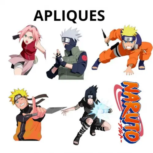 Aplique 8cm para Tubetes Naruto- (para Tubete 13cm)