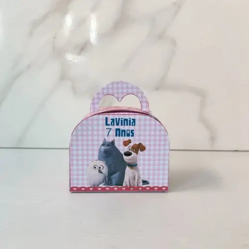 Caixa 3d Maletinha Round Pets a Vida Secreta dos Bichos