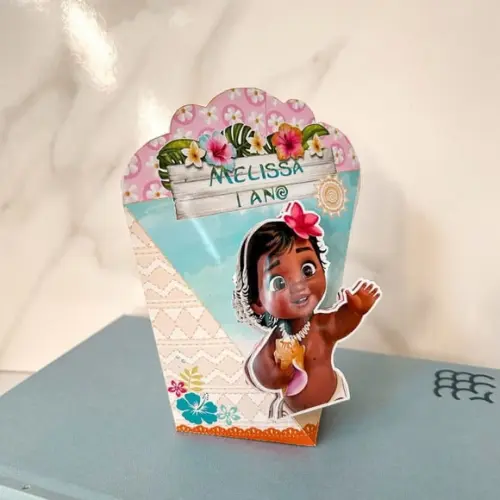 Caixa Coração 3d Moana Baby