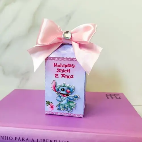 Caixa Milk 3d Stitch e Angel