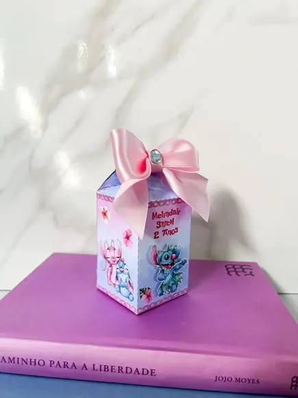 Caixa Milk 3d Stitch e Angel