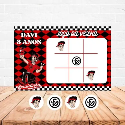Jogo da Velha - Lembrancinha Enaldinho