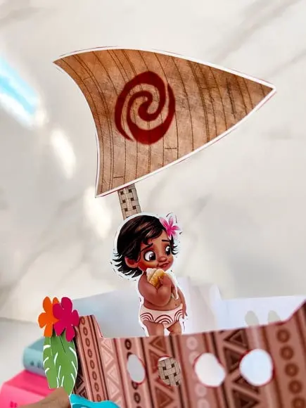 Centro de Mesa Barco Moana Baby ou Jovem