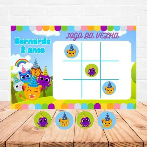 Jogo da Velha - Lembrancinha Bolofofos