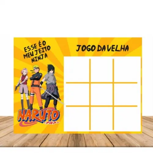 Jogo da Velha - Lembrancinha Tema Naruto
