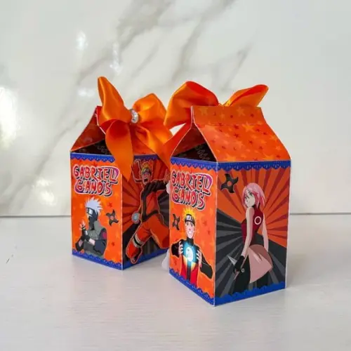 Kit 20 Caixas Lembrancinha Personalizada Naruto