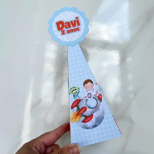 Kit 20 Caixas Personalizadas Astronauta Básicas