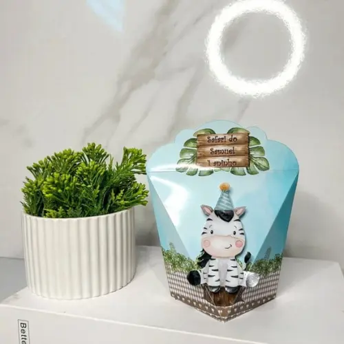 Kit 20 Caixas Safari Baby Aquarela