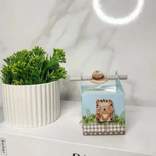 Kit 20 Caixas Safari Baby Aquarela